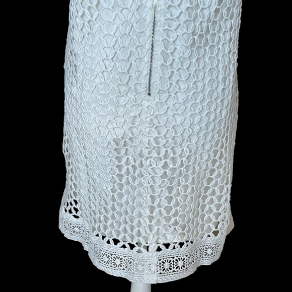 Anthropologie Moon River Open Knit Lace Honeycomb Shift Dress Women’s Size XS - Picture 7 of 9